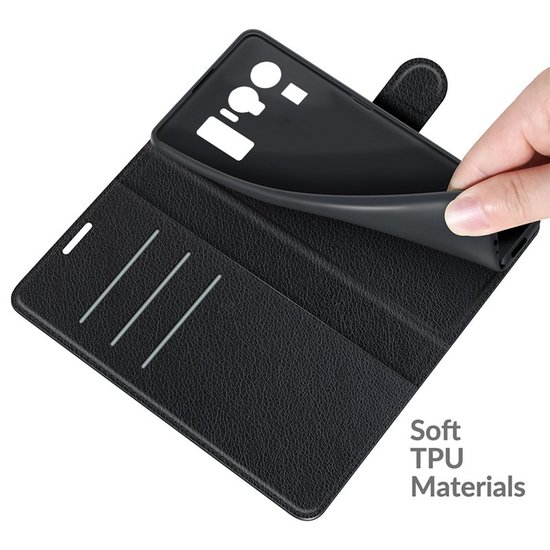 Xiaomi Mi 11 Ultra Hoesje - MobyDefend Kunstleren Wallet Book Case (Sluiting Voorkant) - Zwart