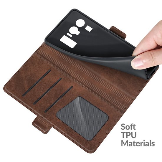 Xiaomi Mi 11 Ultra Hoesje - MobyDefend Luxe Wallet Book Case (Sluiting Zijkant) - Bruin