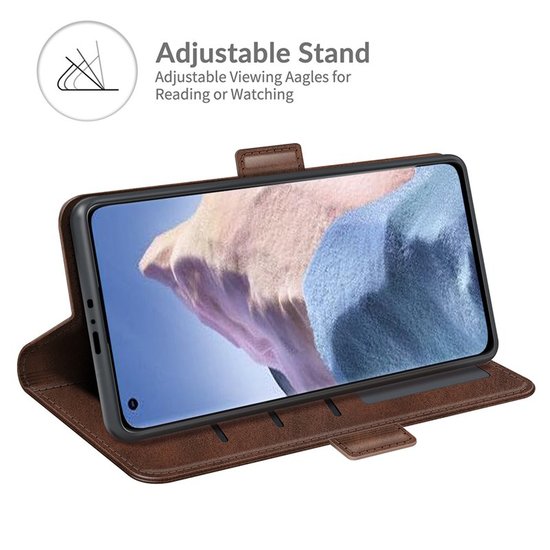 Xiaomi Mi 11 Ultra Hoesje - MobyDefend Luxe Wallet Book Case (Sluiting Zijkant) - Bruin