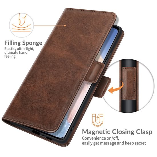 Xiaomi Mi 11 Ultra Hoesje - MobyDefend Luxe Wallet Book Case (Sluiting Zijkant) - Bruin