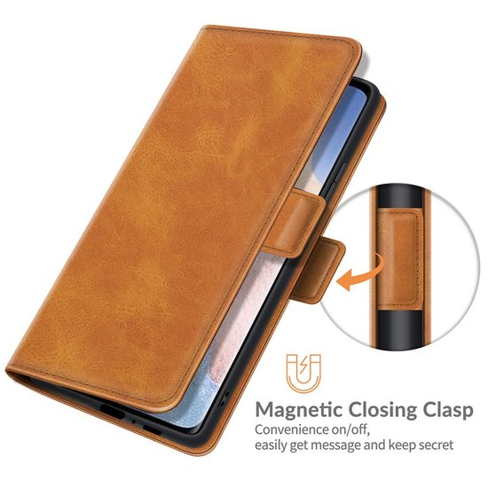 Xiaomi Mi 11 Ultra Hoesje - MobyDefend Luxe Wallet Book Case (Sluiting Zijkant) - Lichtbruin