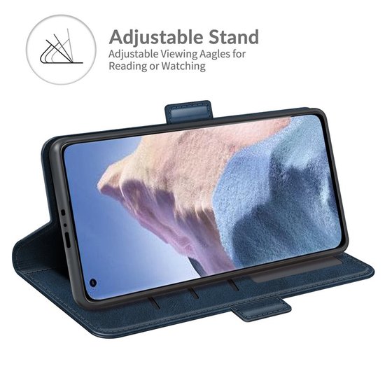 Xiaomi Mi 11 Ultra Hoesje - MobyDefend Luxe Wallet Book Case (Sluiting Zijkant) - Blauw