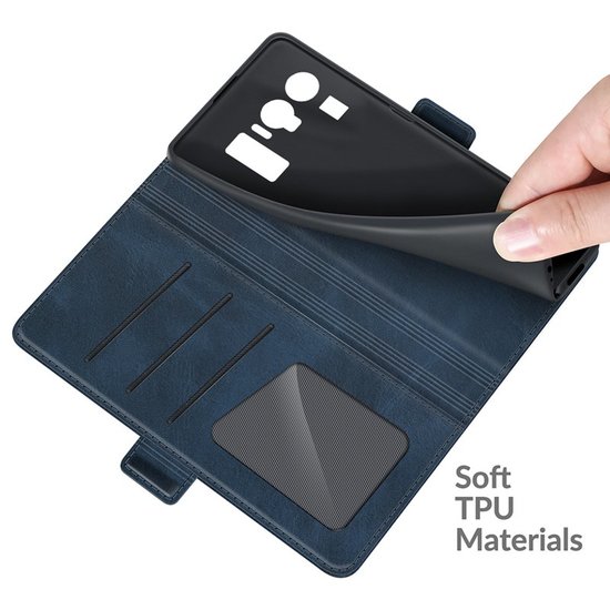 Xiaomi Mi 11 Ultra Hoesje - MobyDefend Luxe Wallet Book Case (Sluiting Zijkant) - Blauw