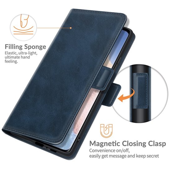 Xiaomi Mi 11 Ultra hoesje, MobyDefend Luxe Wallet Book Case (Sluiting Zijkant), Blauw