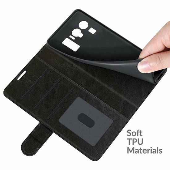 Xiaomi Mi 11 Ultra Hoesje - MobyDefend Wallet Book Case (Sluiting Achterkant) - Zwart