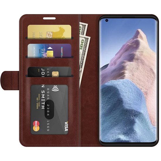Xiaomi Mi 11 Ultra Hoesje - MobyDefend Wallet Book Case (Sluiting Achterkant) - Bruin