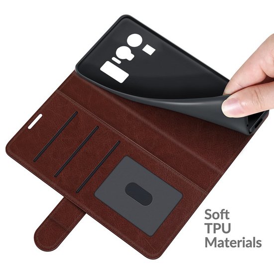 Xiaomi Mi 11 Ultra Hoesje - MobyDefend Wallet Book Case (Sluiting Achterkant) - Bruin