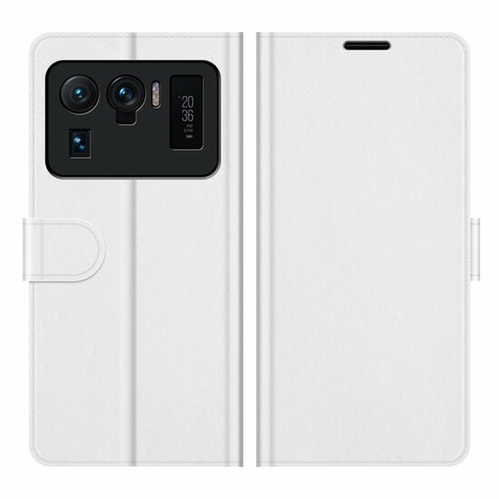 Xiaomi Mi 11 Ultra hoesje, MobyDefend Wallet Book Case (Sluiting Achterkant), Wit