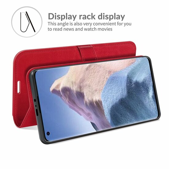 Xiaomi Mi 11 Ultra Hoesje - MobyDefend Wallet Book Case (Sluiting Achterkant) - Rood