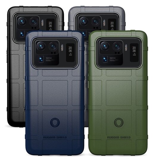 Xiaomi Mi 11 Ultra Hoesje - Mobydefend Rugged Shield TPU Backcover - Groen