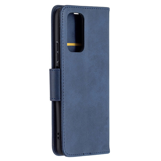 Xiaomi Redmi Note 10 Pro Hoesje - MobyDefend Wallet Book Case Met Koord - Blauw