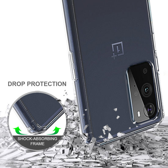 OnePlus 9 Pro Hoesje, MobyDefend Transparante Shockproof Acryl + TPU Case, Volledig Doorzichtig