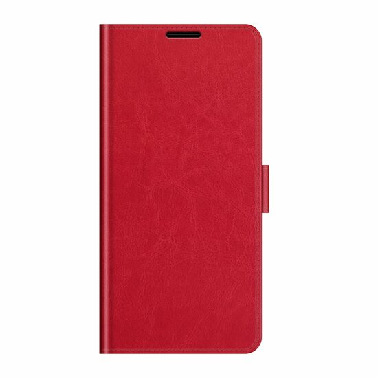 Sony Xperia 5 III Hoesje - MobyDefend Wallet Book Case (Sluiting Achterkant) - Rood