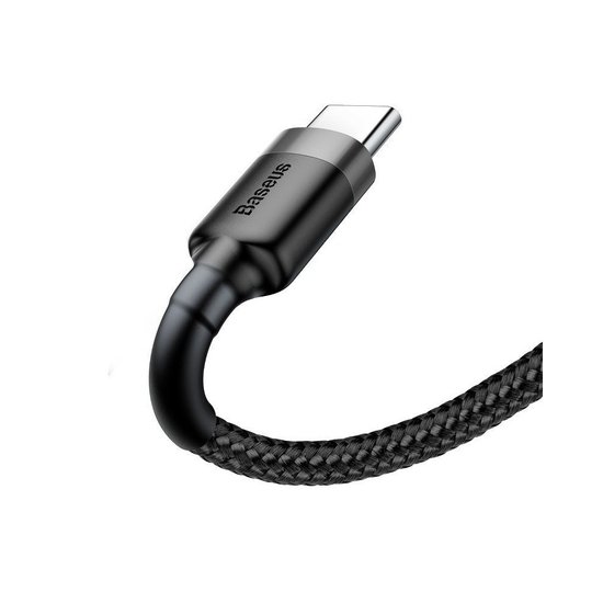 Baseus USB-A naar USB-C kabel - 3 Meter - Zwart-Grijs
