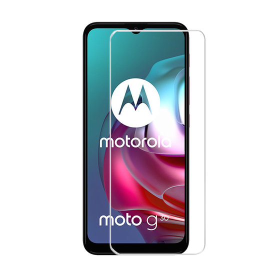 3-Pack Motorola Moto G30 / G20 / G10 Screenprotectors, MobyDefend Case-Friendly Gehard Glas Screensavers