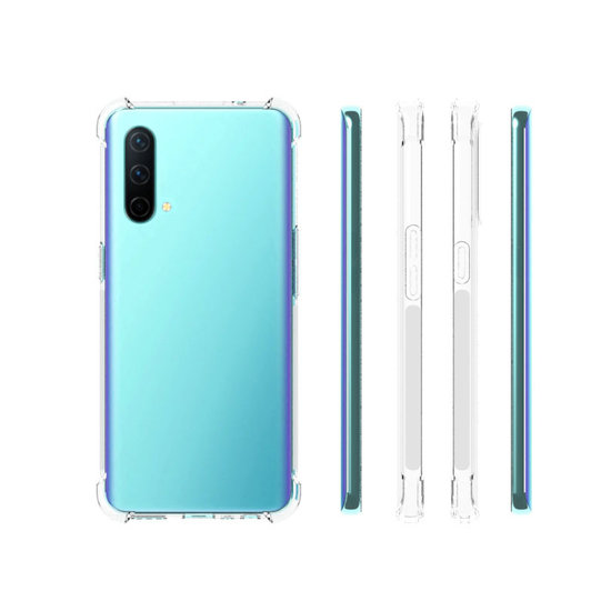OnePlus Nord CE Hoesje - MobyDefend Transparante Shockproof TPU Backcover - Verstevigde Hoeken - Volledig Doorzichtig