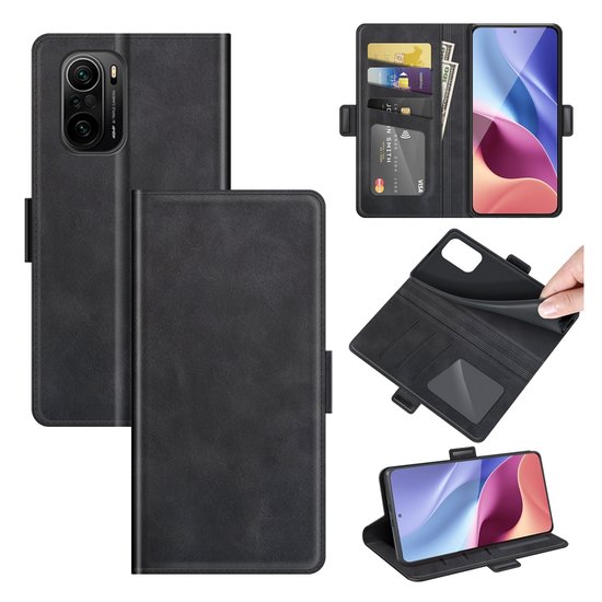 Xiaomi Mi 11i Hoesje, MobyDefend Luxe Wallet Book Case (Sluiting Zijkant), Zwart