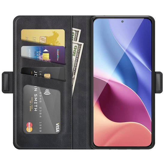 Xiaomi Mi 11i Hoesje - MobyDefend Luxe Wallet Book Case (Sluiting Zijkant) - Zwart