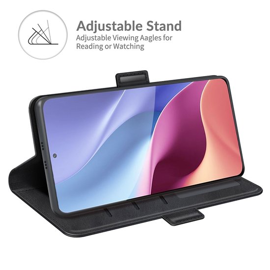 Xiaomi Mi 11i Hoesje - MobyDefend Luxe Wallet Book Case (Sluiting Zijkant) - Zwart