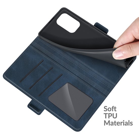 Xiaomi Mi 11i Hoesje - MobyDefend Luxe Wallet Book Case (Sluiting Zijkant) - Blauw