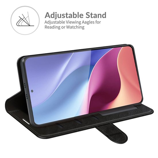 Xiaomi Mi 11i Hoesje - MobyDefend Wallet Book Case (Sluiting Achterkant) - Zwart