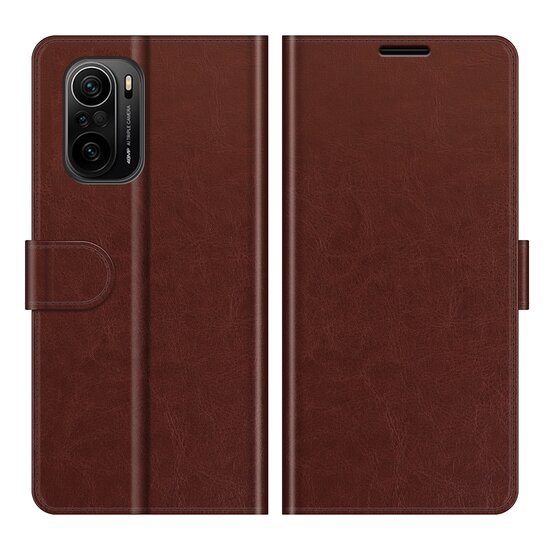Xiaomi Mi 11i Hoesje - MobyDefend Wallet Book Case (Sluiting Achterkant) - Bruin
