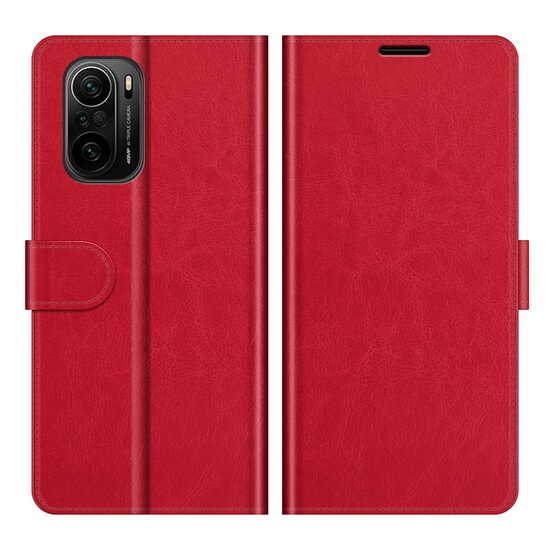 Xiaomi Mi 11i Hoesje - MobyDefend Wallet Book Case (Sluiting Achterkant) - Rood