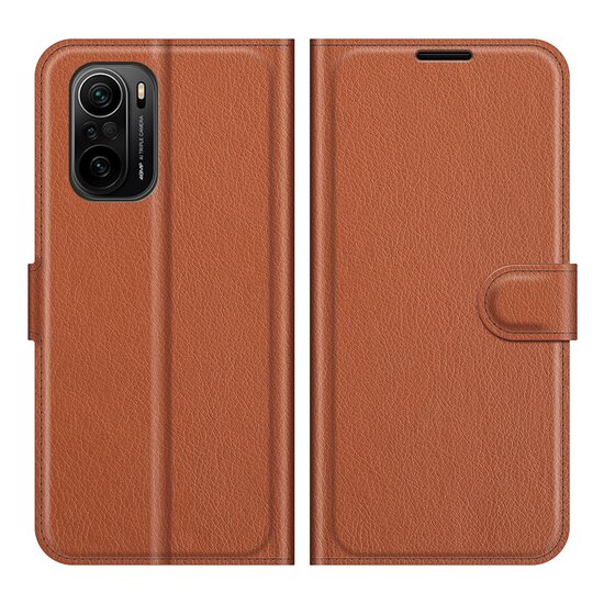 Xiaomi Mi 11i Hoesje, MobyDefend Kunstleren Wallet Book Case, Bruin