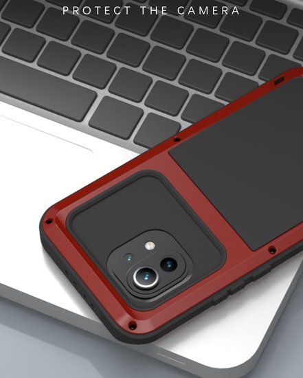 Xiaomi Mi 11 Hoes - Love Mei Metalen Case - Extreme Protection - Wit
