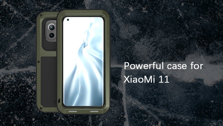 Xiaomi Mi 11 Hoes - Love Mei Metalen Case - Extreme Protection - Wit