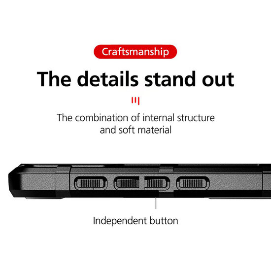 Motorola Moto G50 Hoesje - Mobydefend Rugged Shield TPU Backcover - Zwart