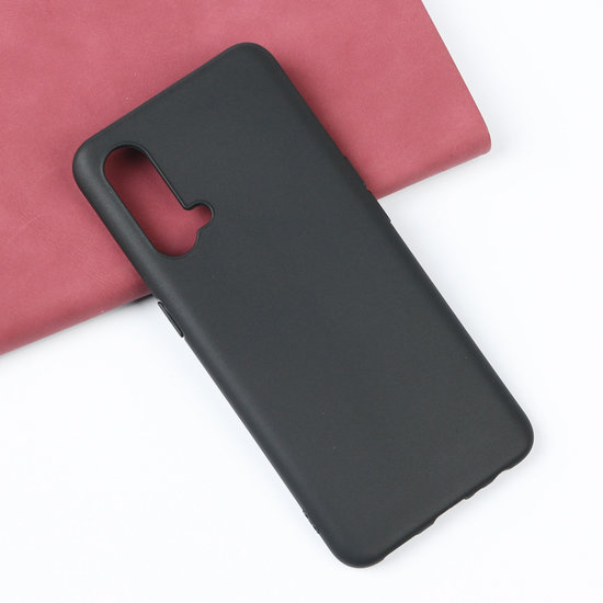 OnePlus Nord CE Hoesje - MobyDefend TPU Backcover - Mat Zwart
