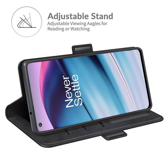 OnePlus Nord CE Hoesje - MobyDefend Luxe Wallet Book Case (Sluiting Zijkant) - Zwart