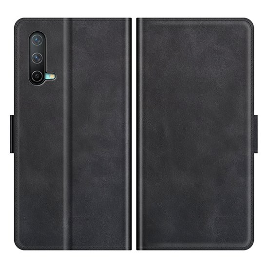 OnePlus Nord CE Hoesje, MobyDefend Luxe Wallet Book Case (Sluiting Zijkant), Zwart