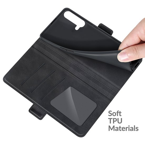 OnePlus Nord CE Hoesje - MobyDefend Luxe Wallet Book Case (Sluiting Zijkant) - Zwart