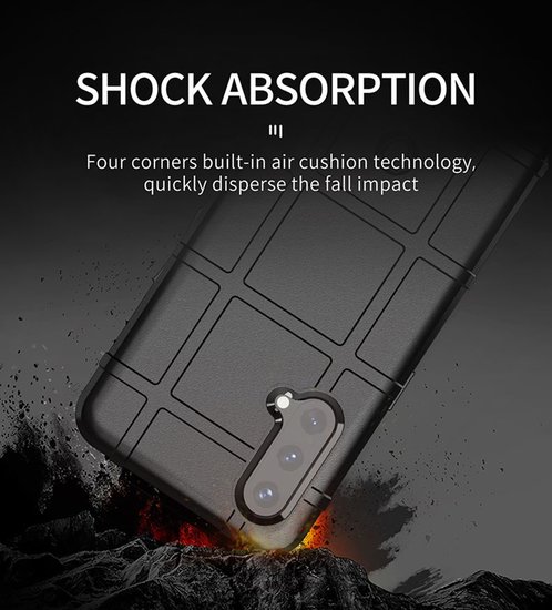 OnePlus Nord CE Hoesje - Mobydefend Rugged Shield TPU Backcover - Blauw