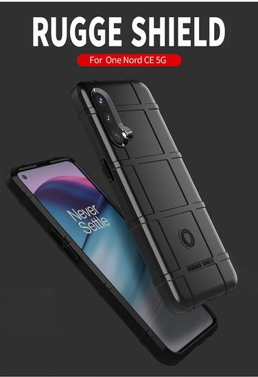 OnePlus Nord CE Hoesje - Mobydefend Rugged Shield TPU Backcover - Blauw