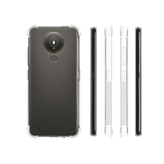 Nokia 1.4 Hoesje - MobyDefend Transparante Shockproof TPU Backcover - Verstevigde Hoeken - Volledig Doorzichtig