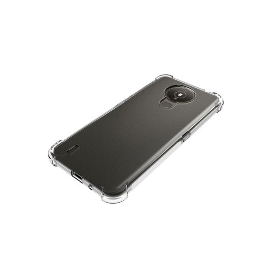Nokia 1.4 Hoesje - MobyDefend Transparante Shockproof TPU Backcover - Verstevigde Hoeken - Volledig Doorzichtig