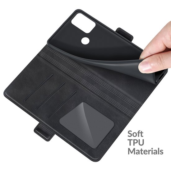 Motorola Moto G50 Hoesje - MobyDefend Luxe Wallet Book Case (Sluiting Zijkant) - Zwart