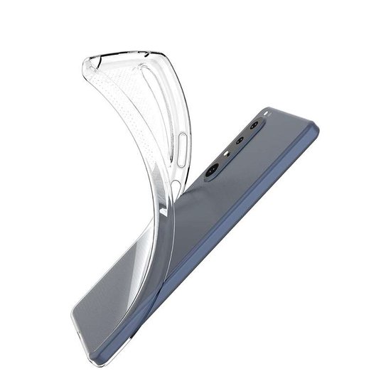 Sony Xperia 1 III Hoesje, MobyDefend Transparante TPU Gelcase, Volledig Doorzichtig