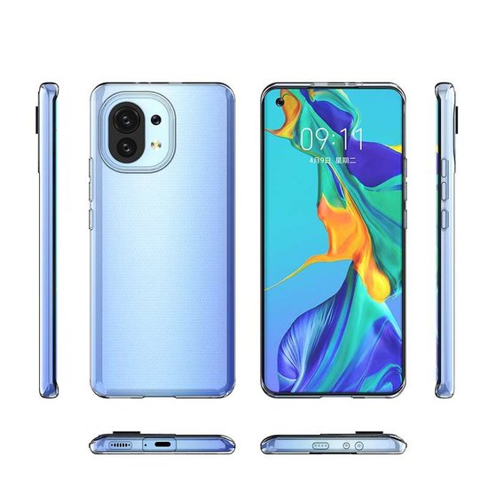Xiaomi Mi 11 Hoesje - MobyDefend Transparante TPU Backcover - Volledig Doorzichtig