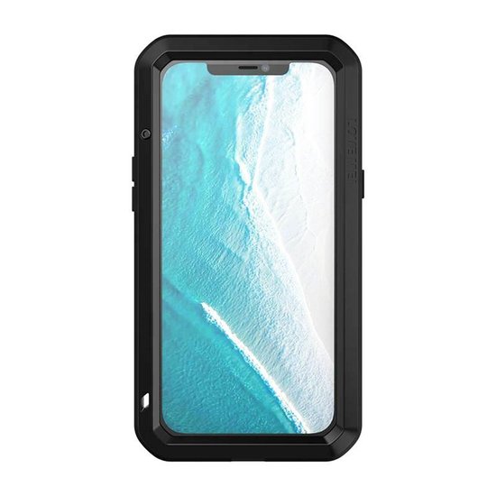 iPhone 13 Pro Hoes - Love Mei Metalen Case - Extreme Protection - Groen