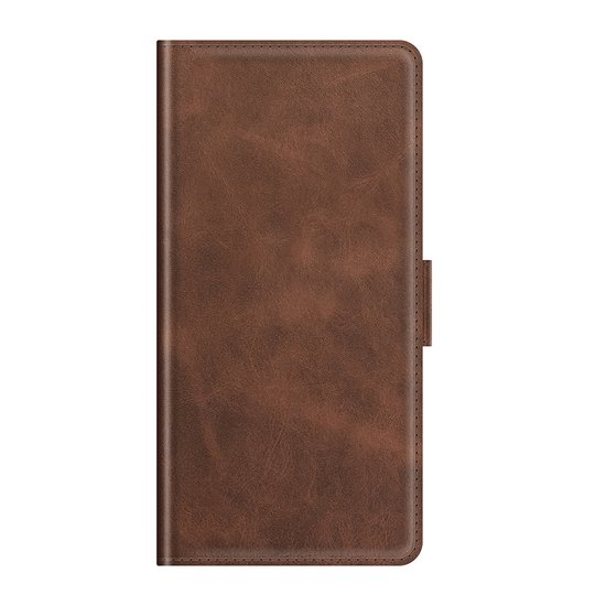 Oppo A16 / A16s / A54s Hoesje, MobyDefend Luxe Wallet Book Case (Sluiting Zijkant), Bruin