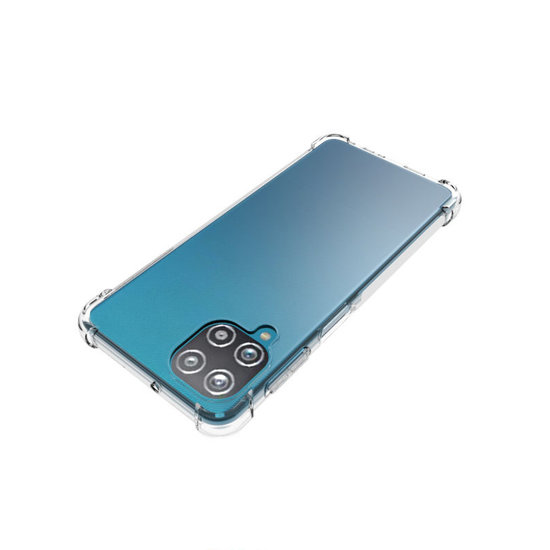 Samsung Galaxy M22 / Galaxy A22 4G Hoesje - MobyDefend Transparante Shockproof TPU Backcover - Verstevigde Hoeken - Volledig Doorzichtig