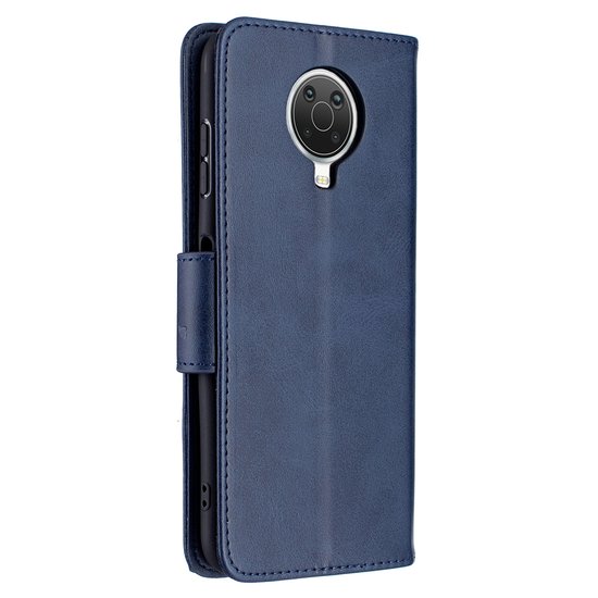 Nokia G10 / Nokia G20 Hoesje, MobyDefend Wallet Book Case Met Koord, Blauw