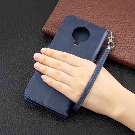 Nokia G10 / Nokia G20 Hoesje - MobyDefend Wallet Book Case Met Koord - Blauw