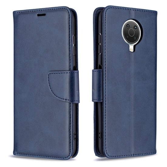 Nokia G10 / Nokia G20 Hoesje - MobyDefend Wallet Book Case Met Koord - Blauw