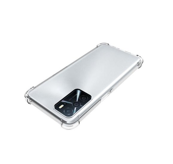 Oppo A16 / A16s / A54s Hoesje - MobyDefend Transparante Shockproof TPU Backcover - Verstevigde Hoeken - Volledig Doorzichtig