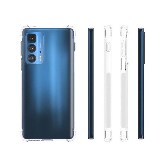 Motorola Edge 20 Pro Hoesje - MobyDefend Transparante Shockproof TPU Backcover - Verstevigde Hoeken - Volledig Doorzichtig